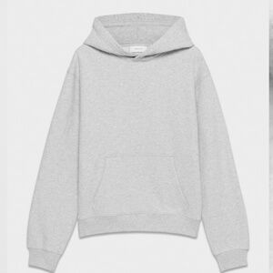 Aritzia Heather Chrome Sz Small Sweatfleece Cozy Fleece Perfect Fit Hoodie